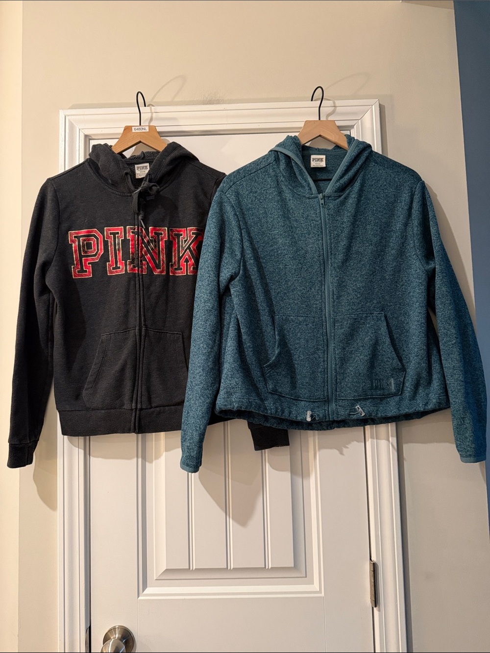 2 PINK Victoria’s Secret Zip Up Hoodies Medium